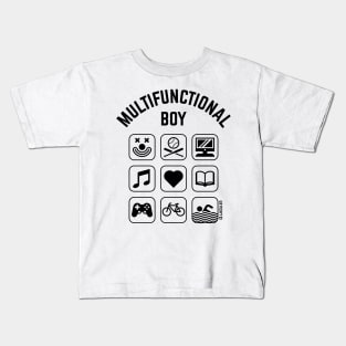 Multifunctional Boy (9 Icons / Smartphone Design) Kids T-Shirt